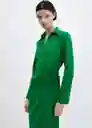 Vestido Bilma6 Verde Talla S Mujer Mango