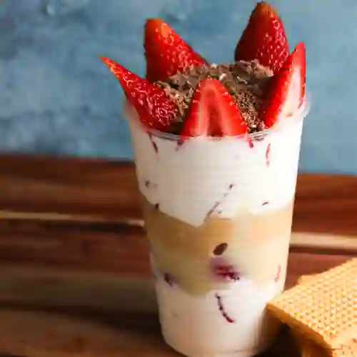 Fresas con Crema + Chocolate Negro