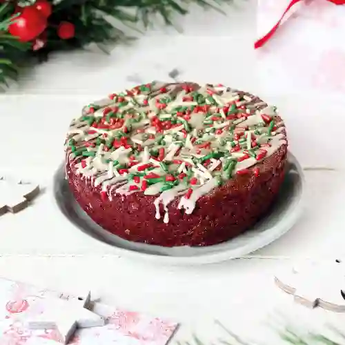 Torta de Brownie Navidad Clasica