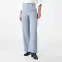 Pantalón Tiro Alto Bota Recta Azul Talla 10 - 719407