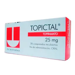 Topictal 25Mg Caja X 28 Comprimidos