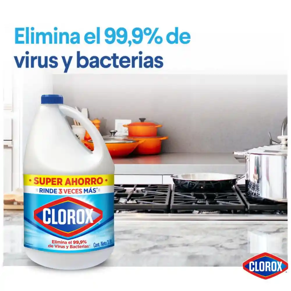 Blanqueador Clorox Original Botella 3.8 lt