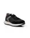 Tenis Runner Crack Negro Sombrio Ultraoscuro 42 Chevignon