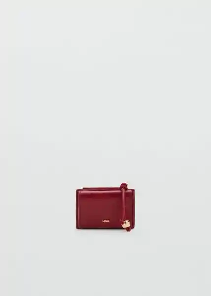 Monedero P Meti Burdeos Talla 99 Mujer Mango