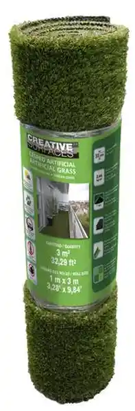 Creative Surfaces Rollo de Césped Artificial