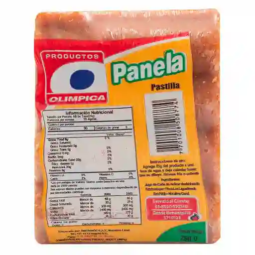 Panela Olimpica Pastilla 750 G