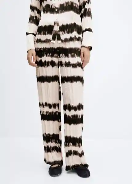Pantalón Beni Crudo Talla M Mujer Mango