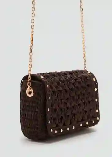 Bolso P Espiga Chocolate Talla 99 Mujer Mango