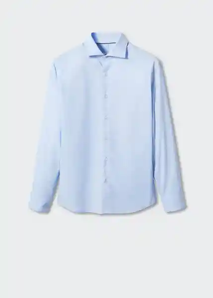 Camisa Play Celeste Talla M Hombre Mango