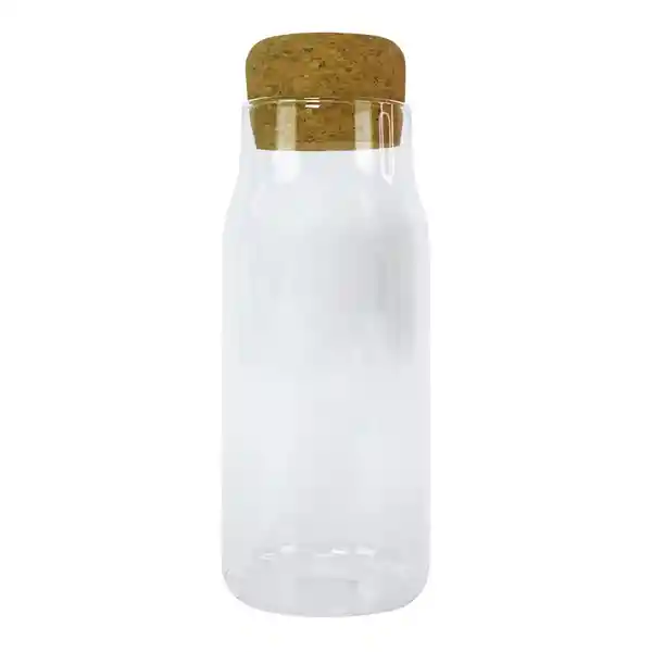 Olala Tarro Almacenamiento de Vidrio Con Tapa de Corcho sk-7186