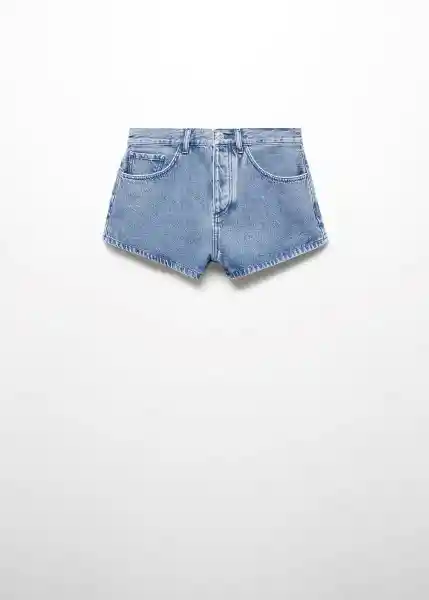 Short Rowan Tejano Medio Talla 40 Mujer Mango