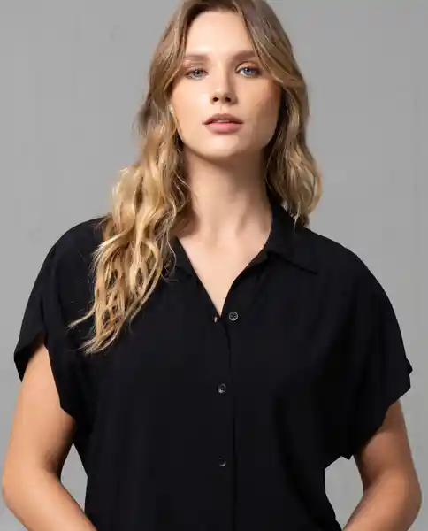 Camisa Mujer Negro S 210 G150_NEG194004 Rifle