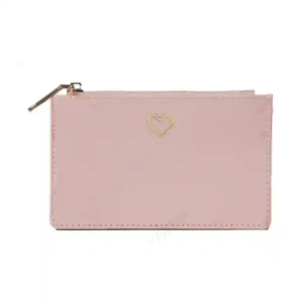 Monedero Con Corazón Serie Rosa Miniso
