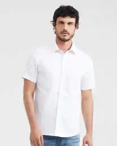 Camisa Line Shirt Masculino Blanco Radiante Claro L Chevignon
