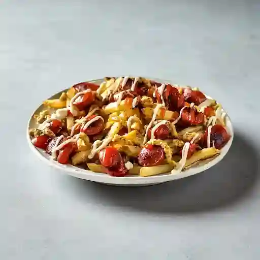 Papas con Chicharron