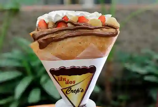 Crepe Fresa,banano, Queso y Chantilly