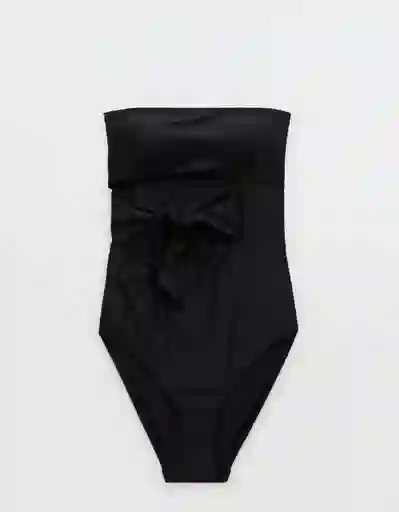 Vestido Baño Entero Negro Talla: MEDIUM 6091073 American Eagle
