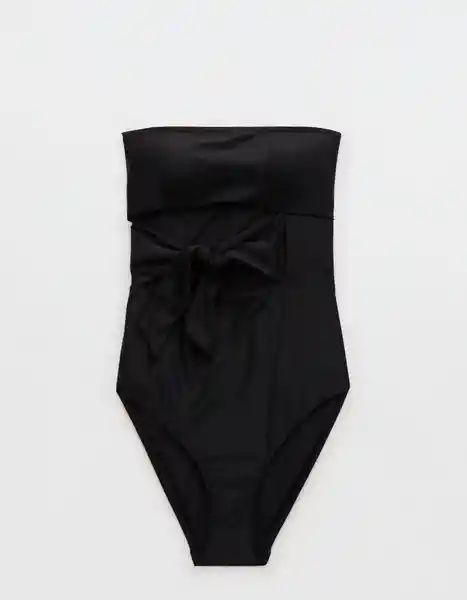 Vestido Baño Entero Negro Talla: MEDIUM 6091073 American Eagle