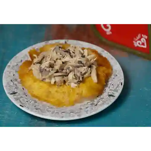 Patacón Pollo y Champiñones Desayuno
