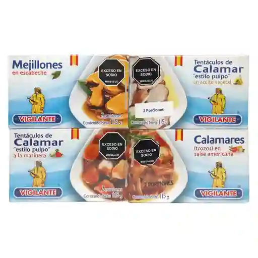 Vigilante Mezcla de Marisco Mejillón y Calamar