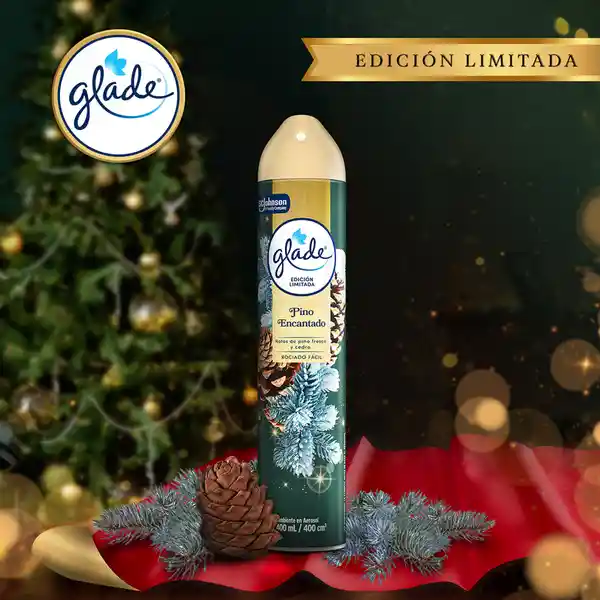 Glade Ambientador Edición Limitada Pino Encantado Aerosol 400 mL