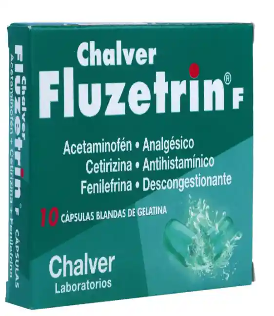 Chalver Fluzetrin F Cápsulas (500 mg/5 mg/10 mg) 