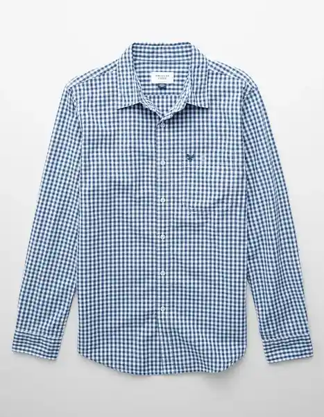Camisa Hombre Azul Talla SMALL 2722410 American Eagle