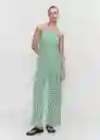 Enterizo Mono fe Verde Talla M Mujer Mango