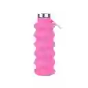 Botella de Silicona de Plegable Sólido Rosado 500 mL Miniso