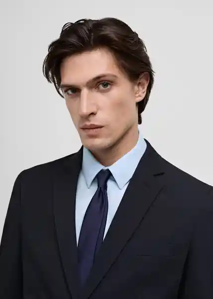Blazer Americana Paris Navy Talla 46 Hombre Mango