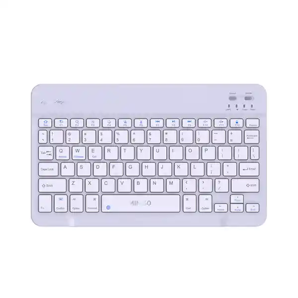 Teclado Inlámbrico Life is For Fun Morado Sw Mc3000 Miniso