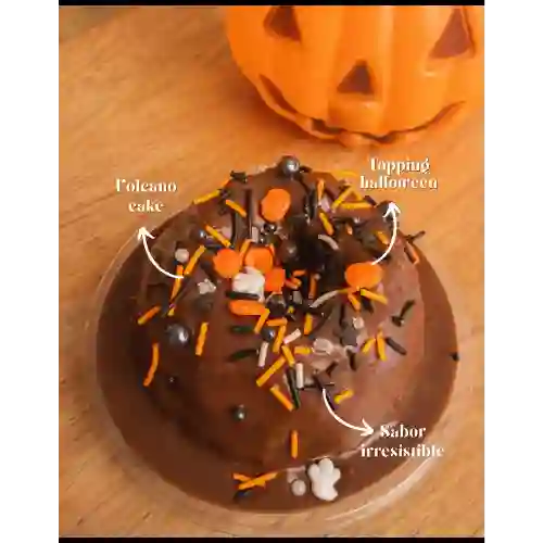 Volcano Cake Halloween Edition