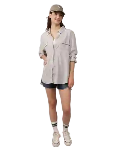 Camisa Mujer Verde Talla: MEDIUM 6146309 American Eagle