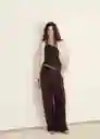 Top Bea Marrón Talla XS Mujer Mango