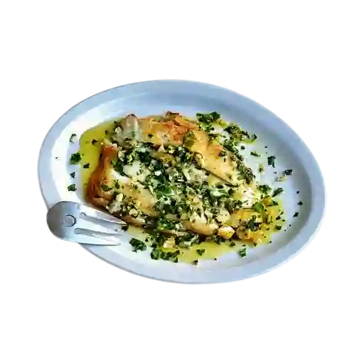 Filete Róbalo Al Ajillo +Coctel Camarón +CocaCola Org 400ml