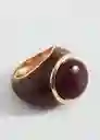 Anillo Sami Marrón Talla L Mujer Mango