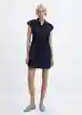 Vestido Popis-H Navy Talla XL Mujer Mango