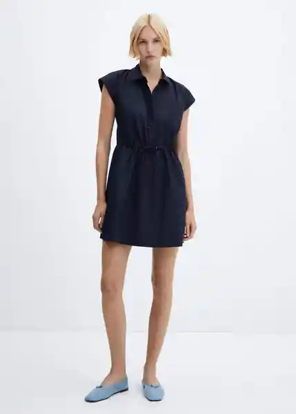 Vestido Popis-H Navy Talla XL Mujer Mango