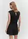 Enterizo Mono Cati Negro Talla M Mujer Mango