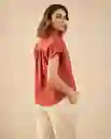 Camisa Rojo Cinabrio Oscuro Talla XS 111G005 Esprit