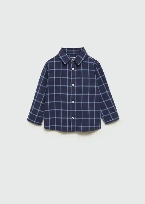 Camisa Nilb Navy Talla 97 Niños Mango