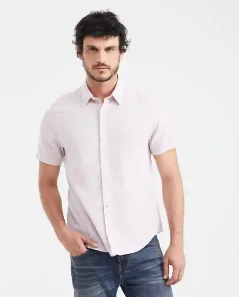 Camiseta Linen With Duck Rosa Malva Medio T. L Chevignon