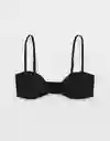 Top de Bikini Aerie Negro Talla: LARGE 5816073 American Eagle