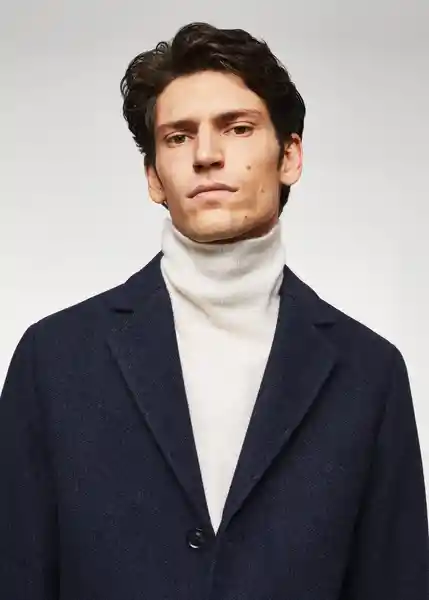 Abrigo Hake-I Navy Talla S Hombre Mango