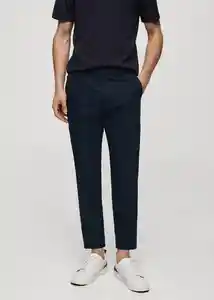 Pantalón Bolognab Navy Talla 40 Hombre Mango