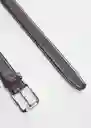 Cinturón Básico Marrón Talla 80 Hombre Mango