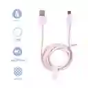 Cable de Carga Tipo C Eco Friendly Rosa Miniso