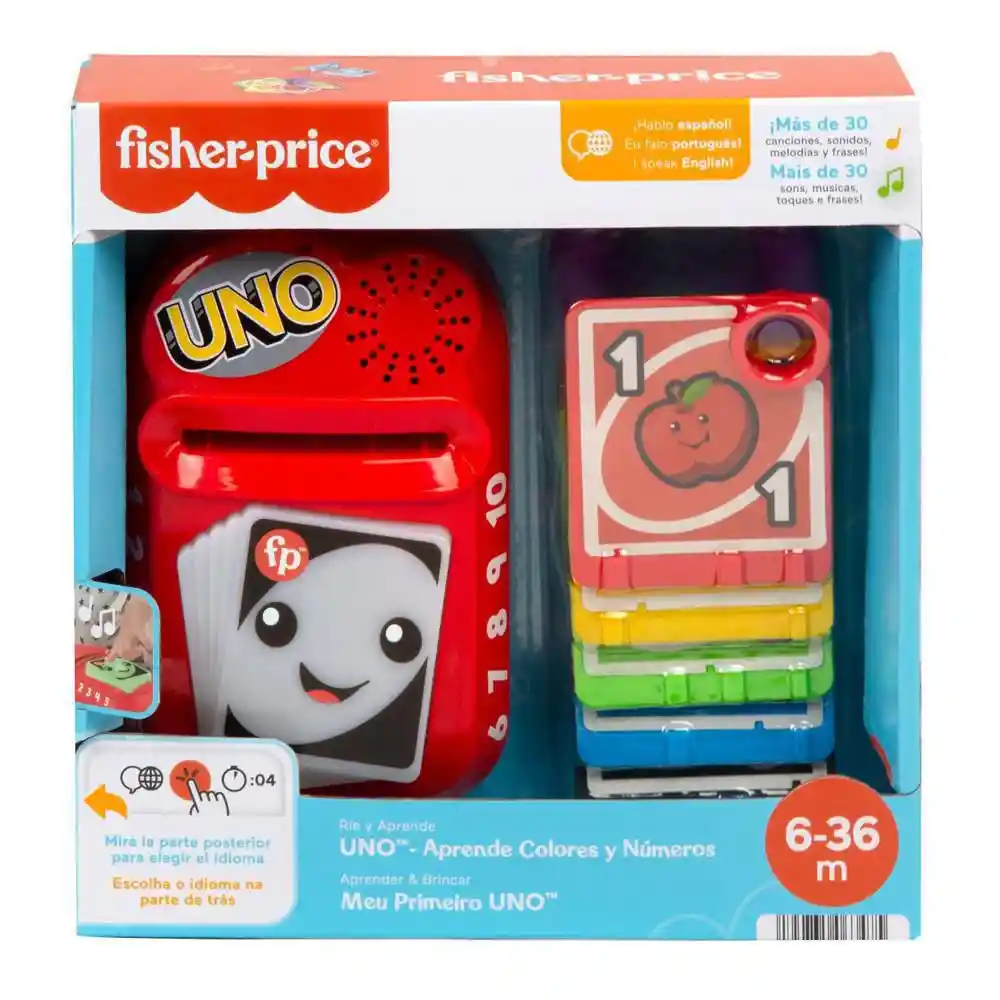 Fisher Price Juguete Didáctico Ríe y Aprende Uno Colores Números