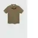 Camisa Polo Taga Khaki Talla M Hombre Mango