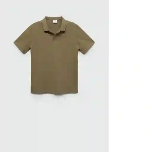 Camisa Polo Taga Khaki Talla M Hombre Mango